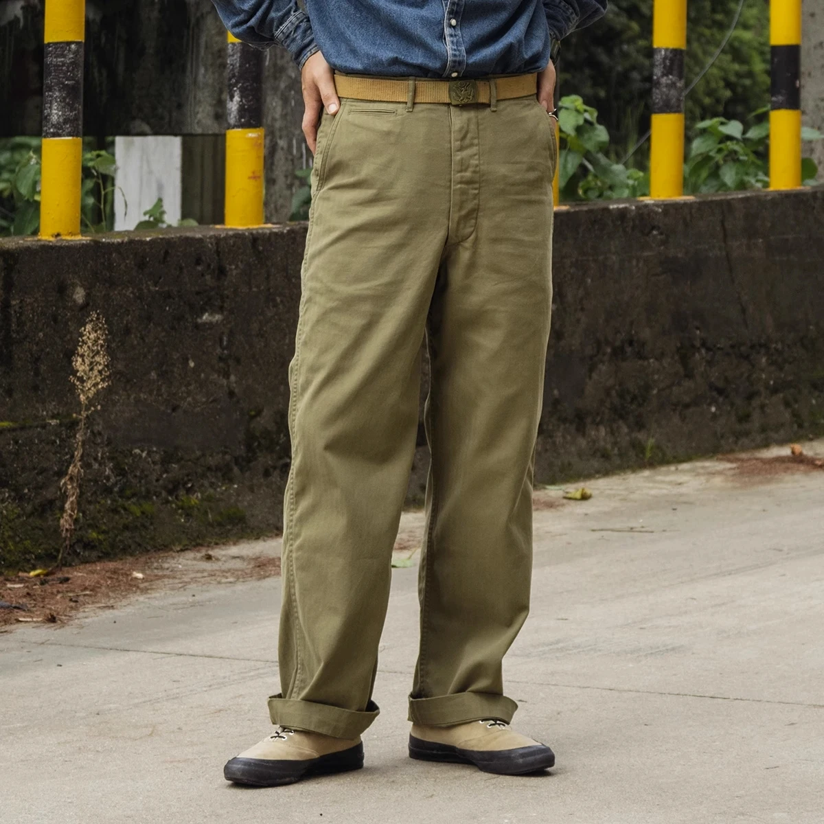 Fishing Pants Waterproof - Bronson M-41 Herringbone Twill Utility Pants