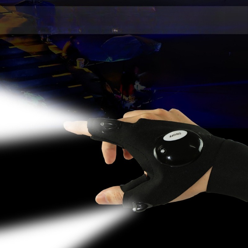 LED Flashlight Luminous Fishin - Fishing Gloves ulasan dan harga